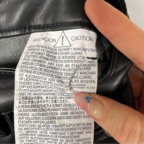 Zara Faux Leather Pants Rockstar Girlfriend Baddie Downtown Girl Gothcore - Picture 8 of 11